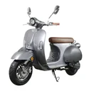 Retro E-Roller "Sizilia" 45 km/h mit Doppelakku anthrazit