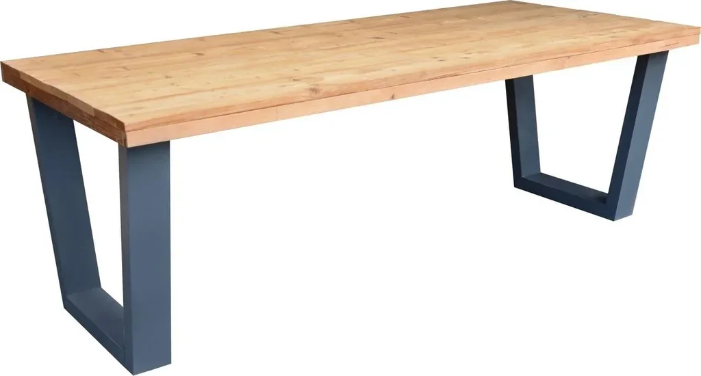 Esstisch New York Roasted wood - Grau
