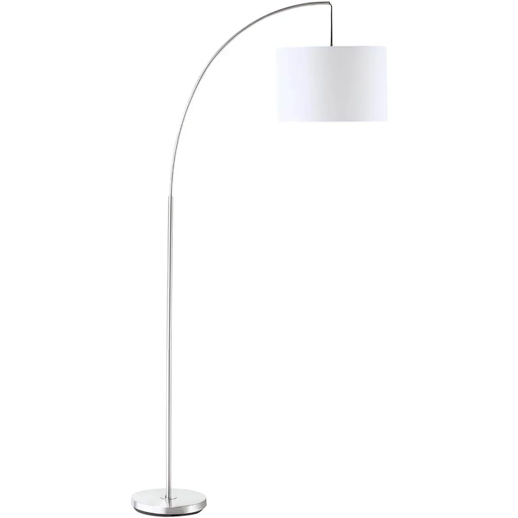 Bogenlampe Stehlampe Wohnzimmer Stehleuchte 40W moderne Bogenleuchte mit E27 Fassung Schirm für Schlafzimmer Büro elegan