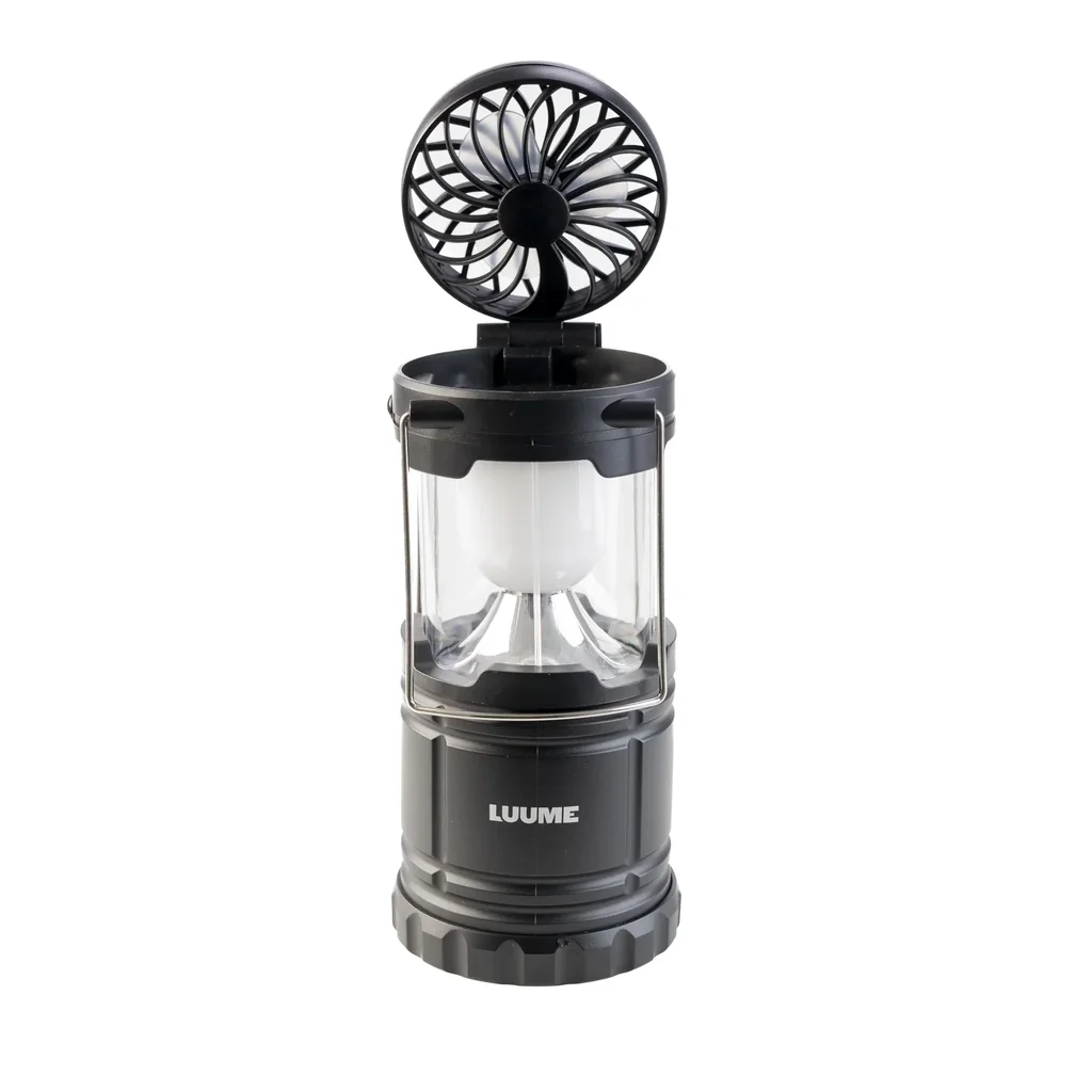 LED Campinglaterne mit Ventilator, zusammenschiebbar
