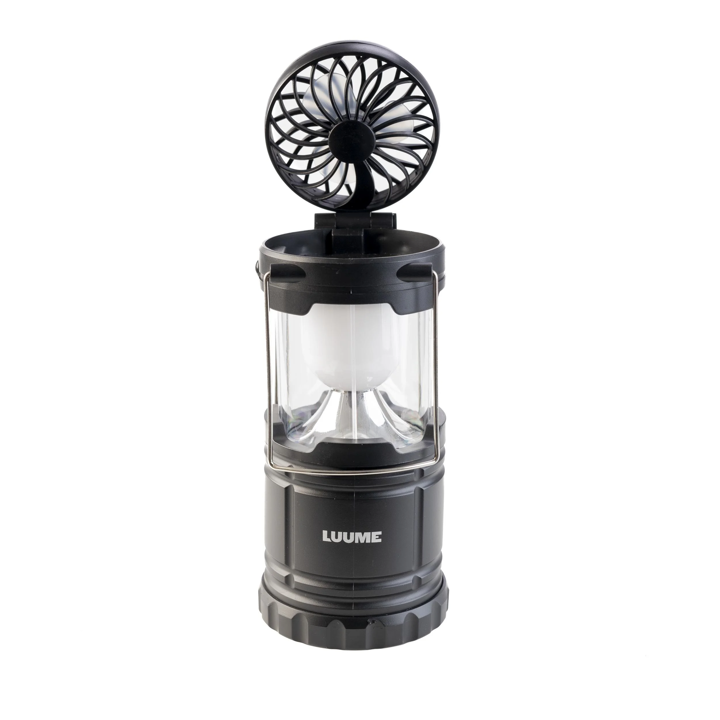 LED Campinglaterne mit Ventilator, zusammenschiebbar