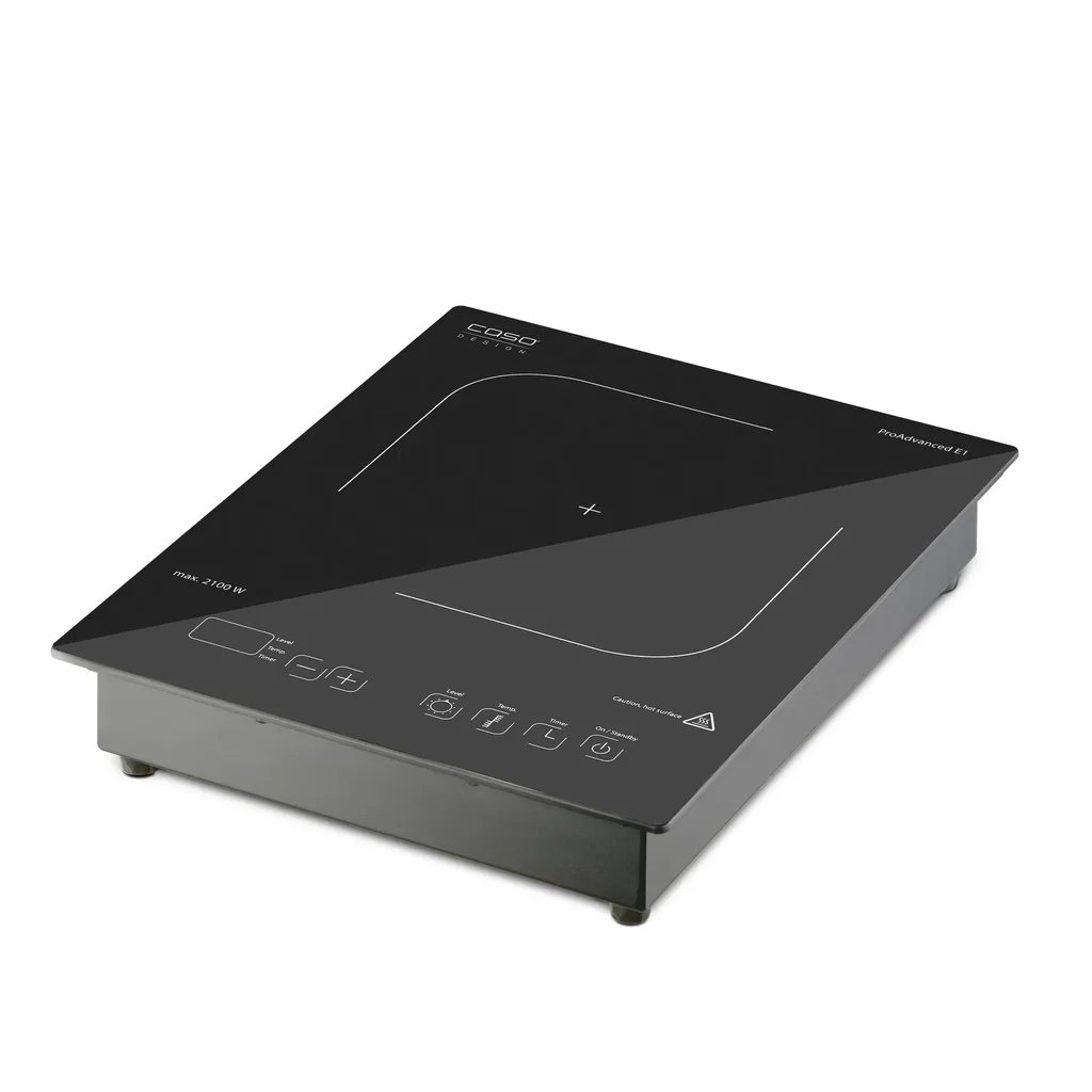 Einzelinduktionskochfeld "ProAdvanced E1", 12 Temperaturstufen, Ø 12-24 cm, 2100 Watt