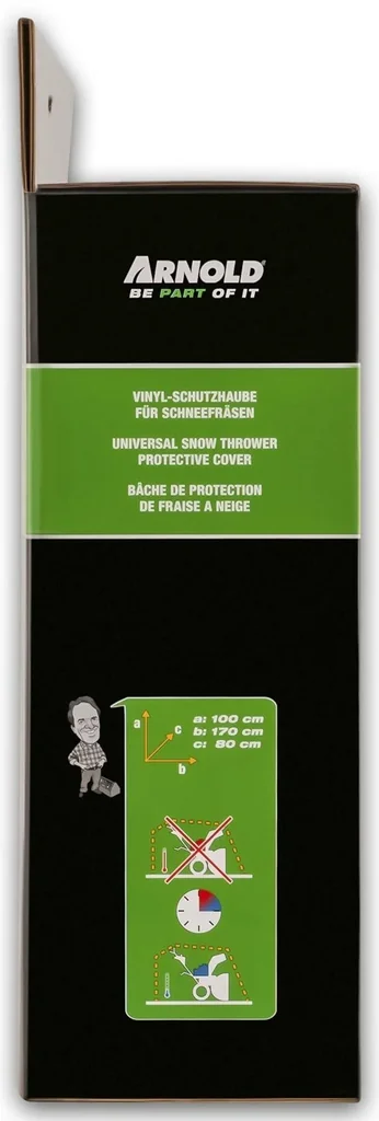 Universal Abdeckplane für Schneefräsen, 170 x 80 x 100 cm