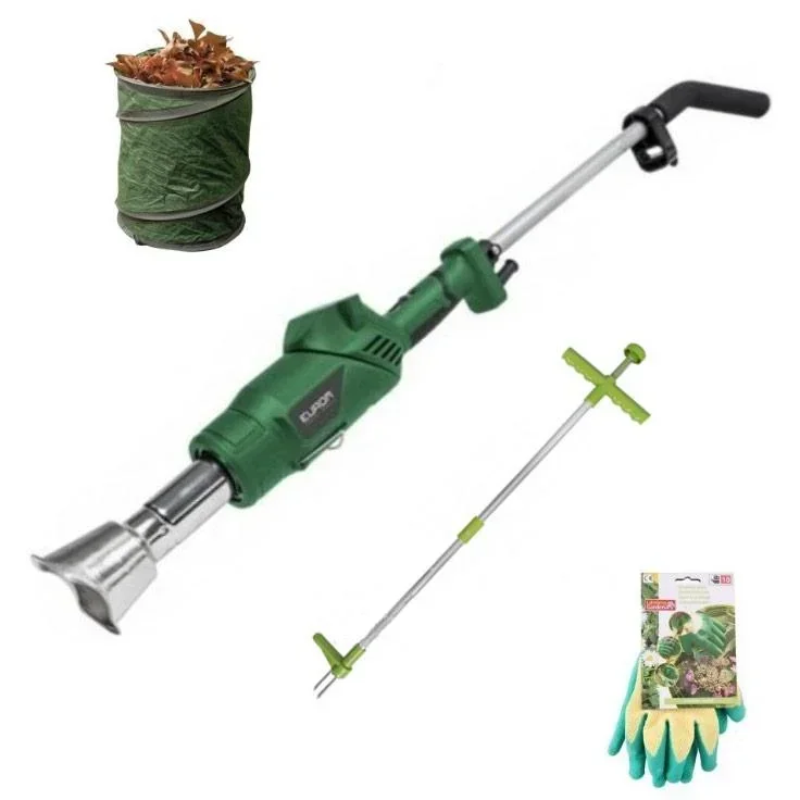 3 in 1 Elektro-Unkrautbrenner + Unkrautlöser + Gartenhandschuhe + Gartenabfallbeutel