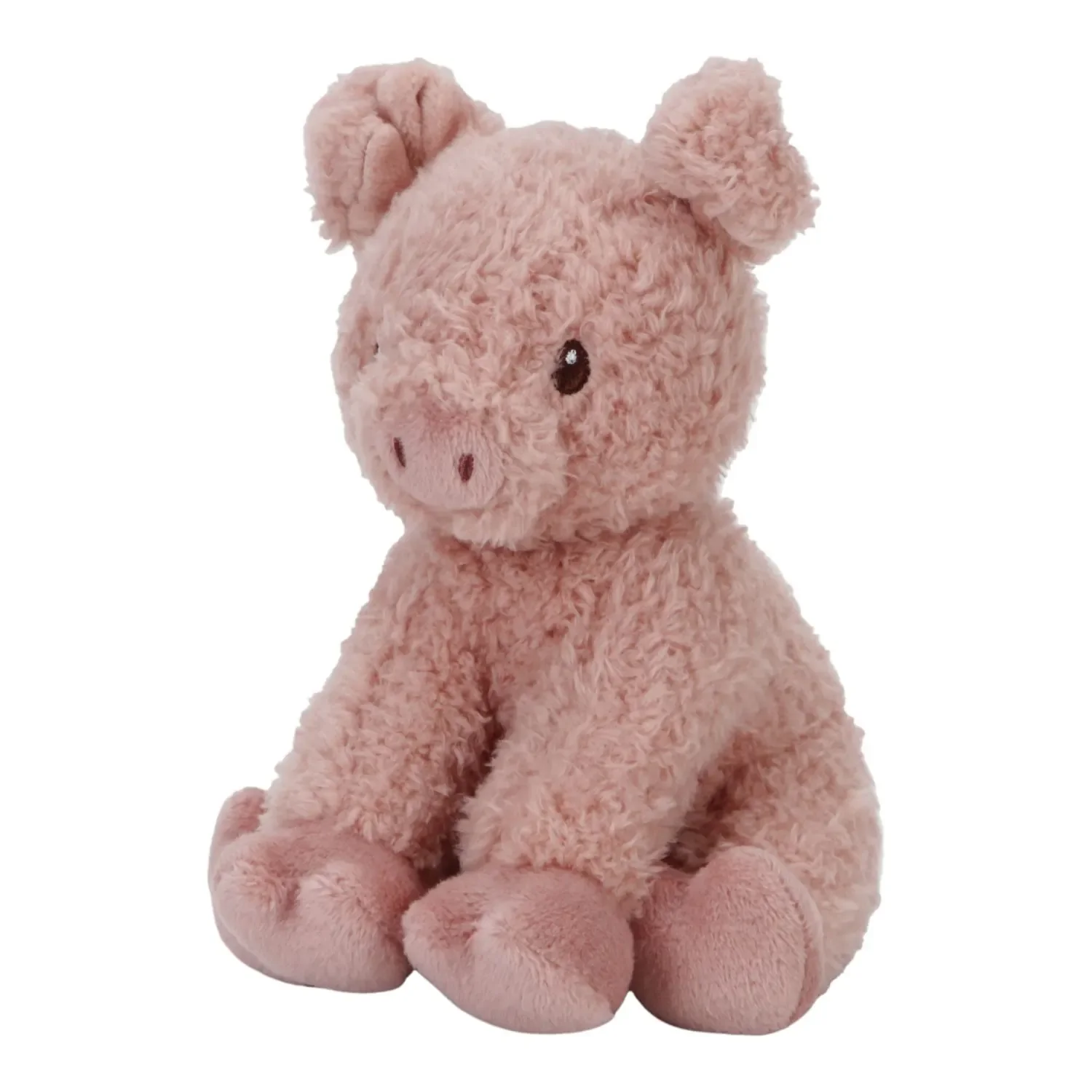 Little Dutch Kuscheltier, Plüschtier, Stofftier Schwein - Little Farm, aus weichem Stoff - Perfekt zum Spielen & Schmusen, 17cm