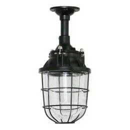 Hängelampe Storm Schiffslampe industriell Holzschwarz 60W Ø 16 cm