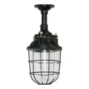 Hängelampe Storm Schiffslampe industriell Holzschwarz 60W Ø 16 cm