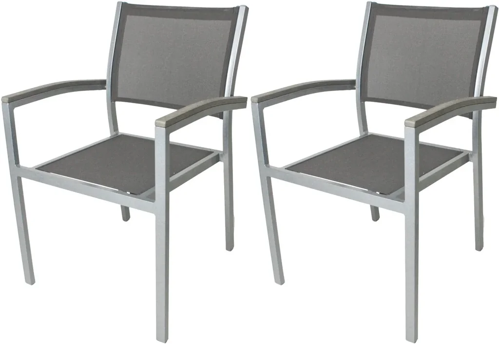 2 x Stapelstuhl "Grace"