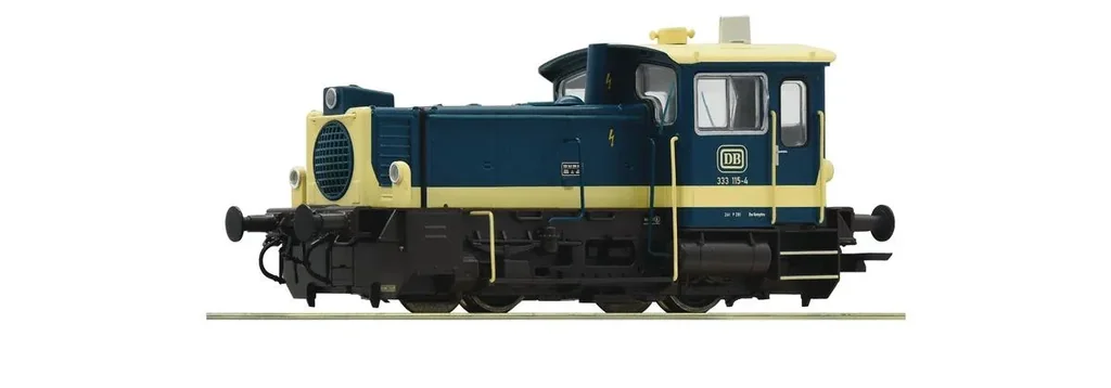 Diesellokomotive Baureihe 333 der Deutschen Bundesbahn in ozeanblau/elfenbeinfarbener Lackierung