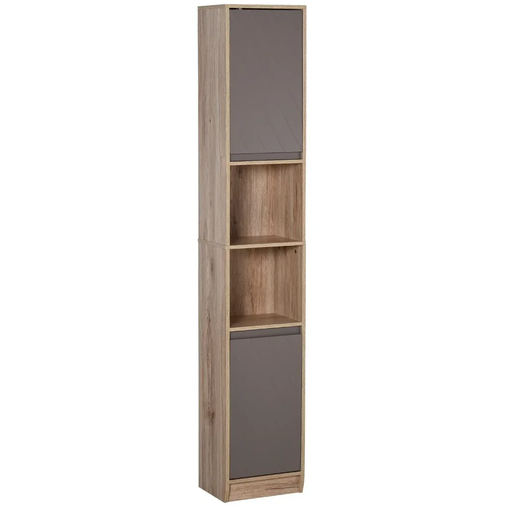 Zimmerschrank mit 2 Regalen und 2 Schränken mit Türen