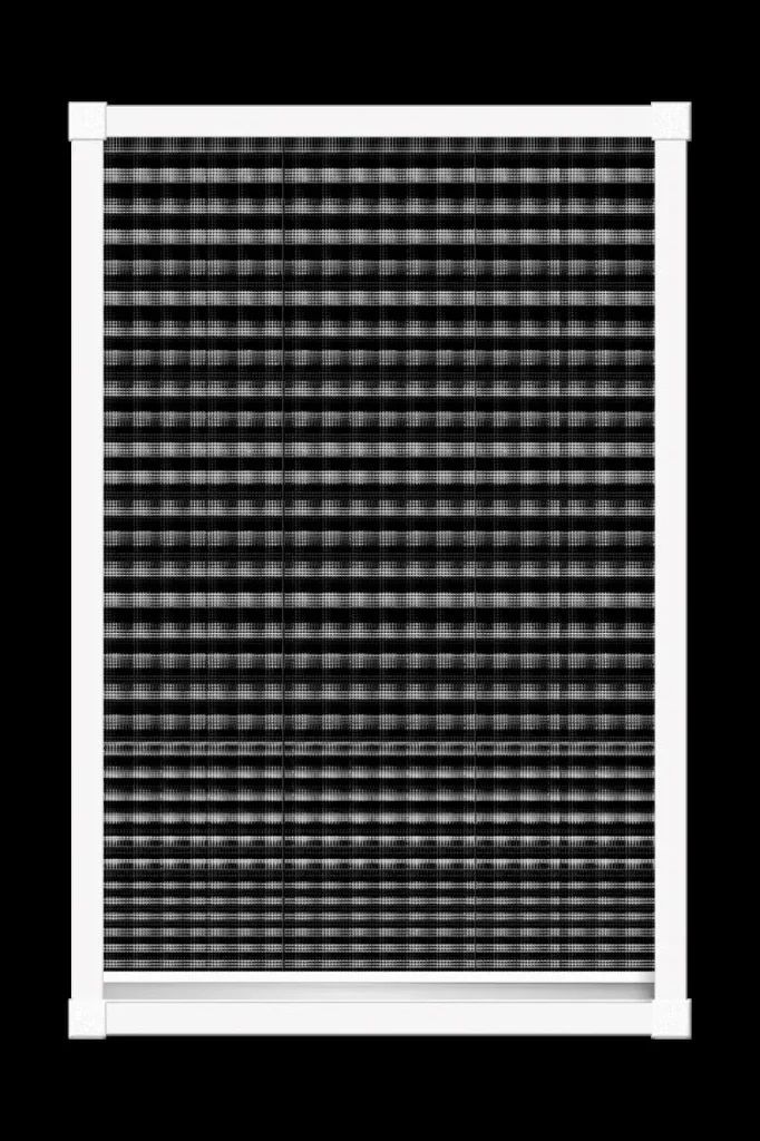 Insektenschutz-Plissee für Fenster, Farbe weiß, 140 x 150 cm