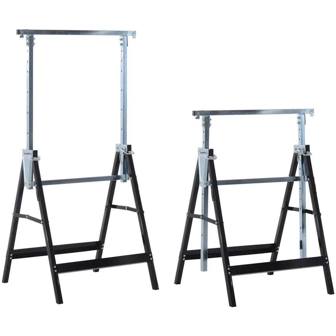 2 x Gerüstbock Unterstellbock Klappbock Stahl Schwarz