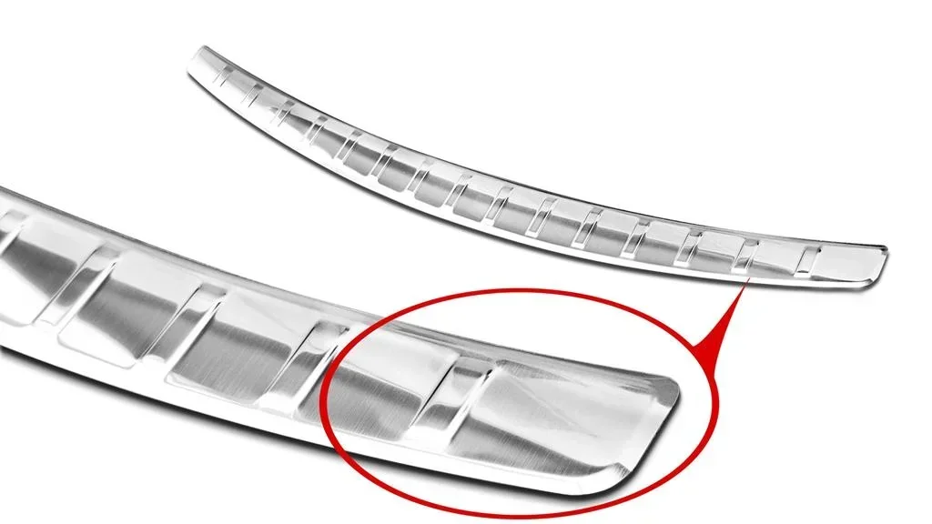 Edelstahl Ladekantenschutz, Mercedes C Klasse W205 Limousine,2014-2018,FL 2018>. Erstausrüster Qualität, gebürstet
