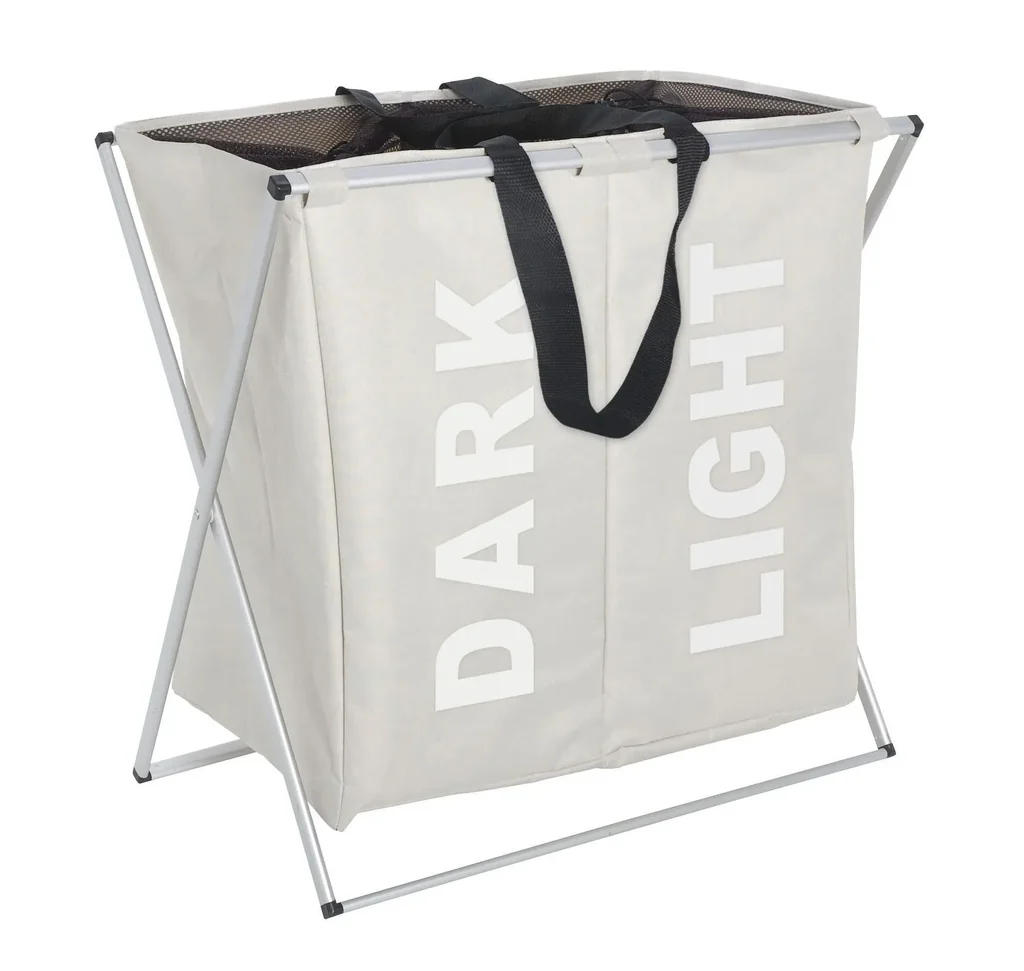 Wäschesammler Duo Beige Wäschekorb 120 l