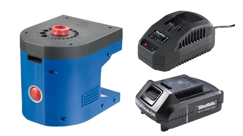 Akku Bohrerschärfgerät 18 V Li - ion inklusive Akku 2 Ah und Ladegerät