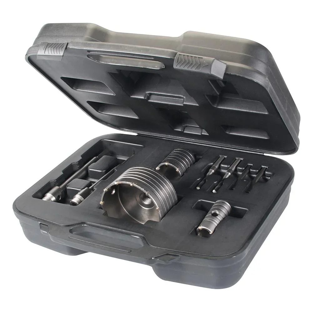 9-teiliges TCT-Bohrkronen-Set 30, 50 und 110 mm