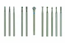 Feinfräsersatz (Wolfram-Vanadiumstahl), 5-teilig (Rad, Kugel, Kegel, Zylinder, Elypse)