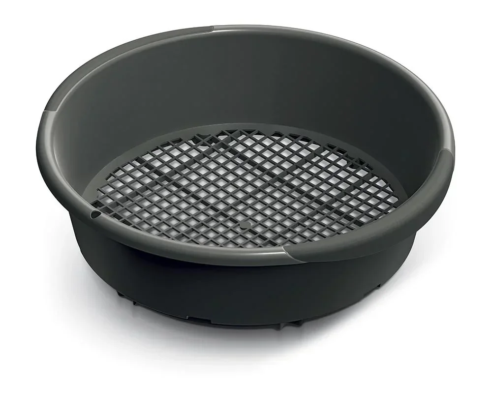 Gartensieb RESPANA, schwarz, Durchmesser 370 mm