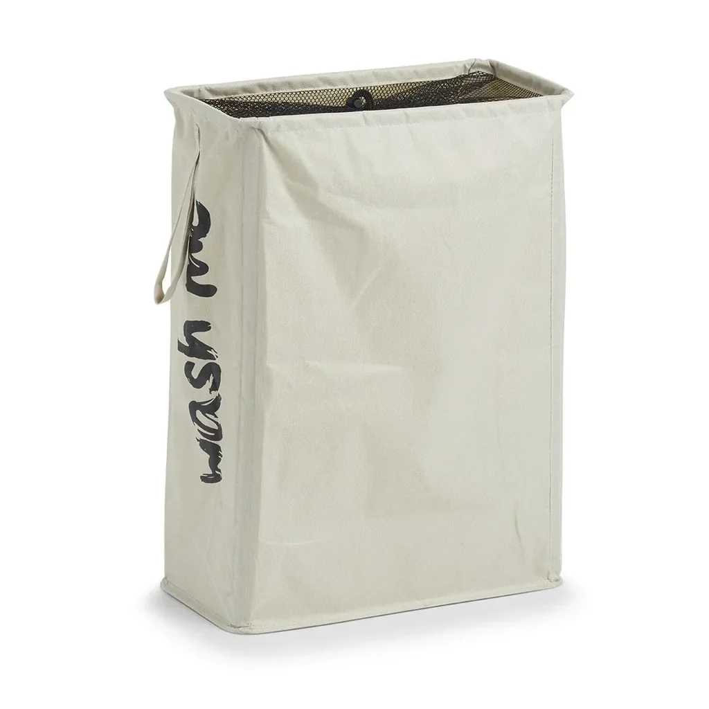 Wäschesammler "Wash me", Polyester, beige