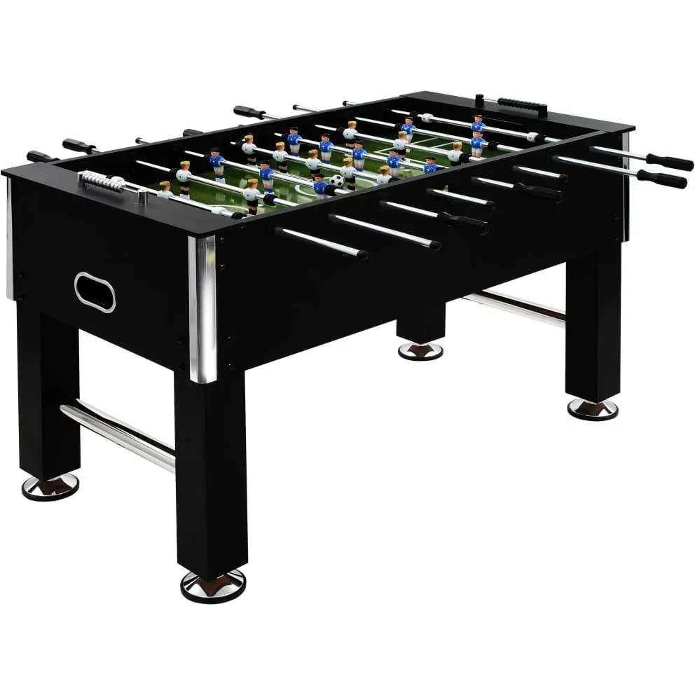Fußballtisch 60 kg 140x74,5x87,5 cm Stahl schwarz