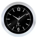 Wanduhr silber/schwarz Ø30cm