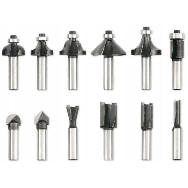 Fräser-Satz 12-teilig - 8-mm-Schaft