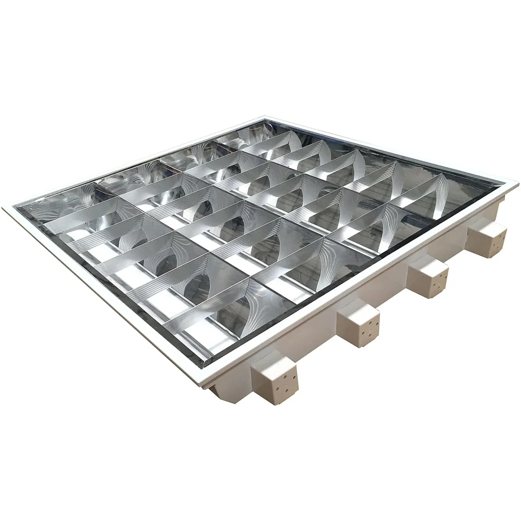 RECHTSEINbauleuchte T8 598x598mm, 4x18W