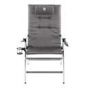 5 Position Padded Aluminium, Camping Stuhl, integrierter Getränkehalter, gepolsterter Rückenlehne, max 120 kg