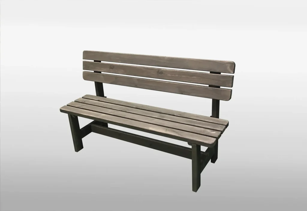 Holz-Bank Summer grau