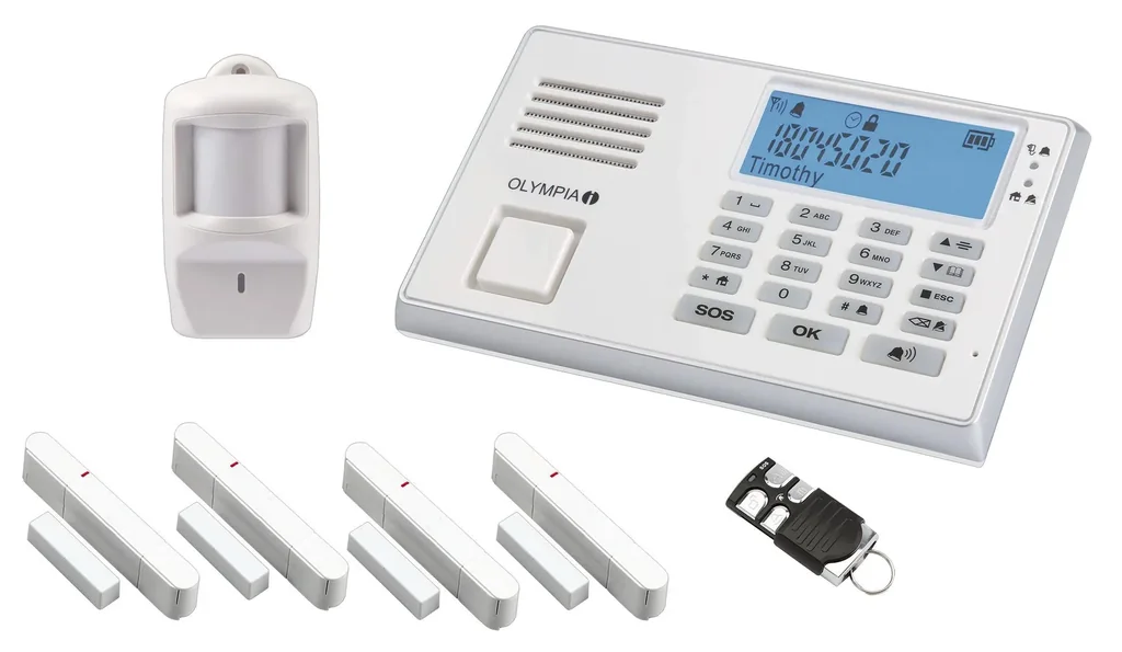 Drahtloses Alarmanlagen-Set Protect 9066 mit Notruf- und Freisprechfunktion