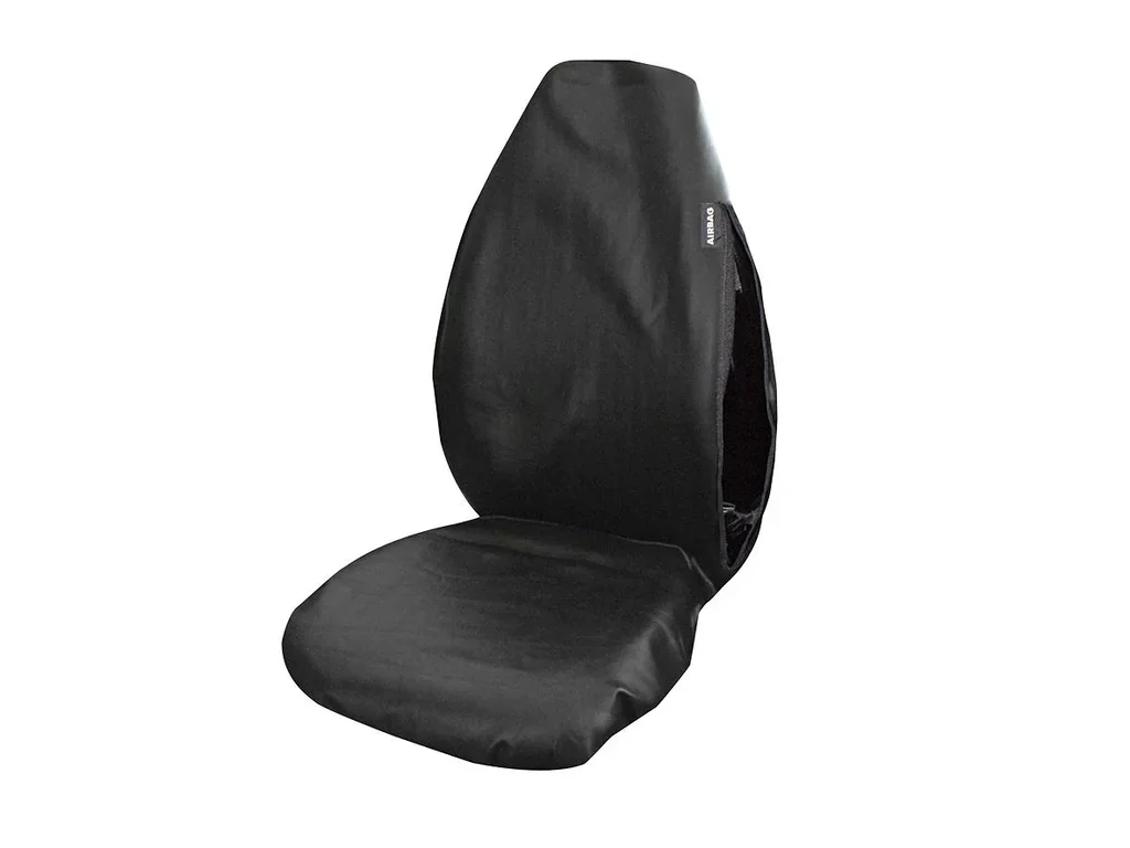 Sitzschoner Kunstleder, schwarz