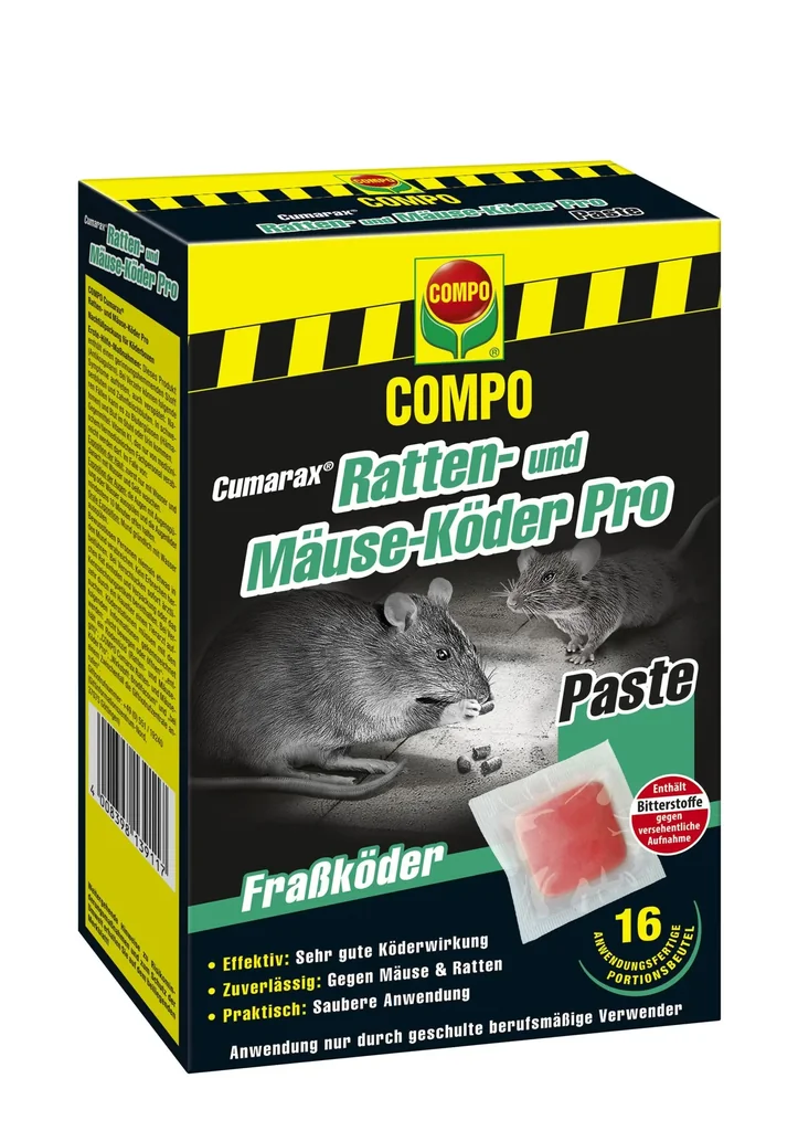 Ratten- und Mäuseköder "Cumarax Pro" - 240 g