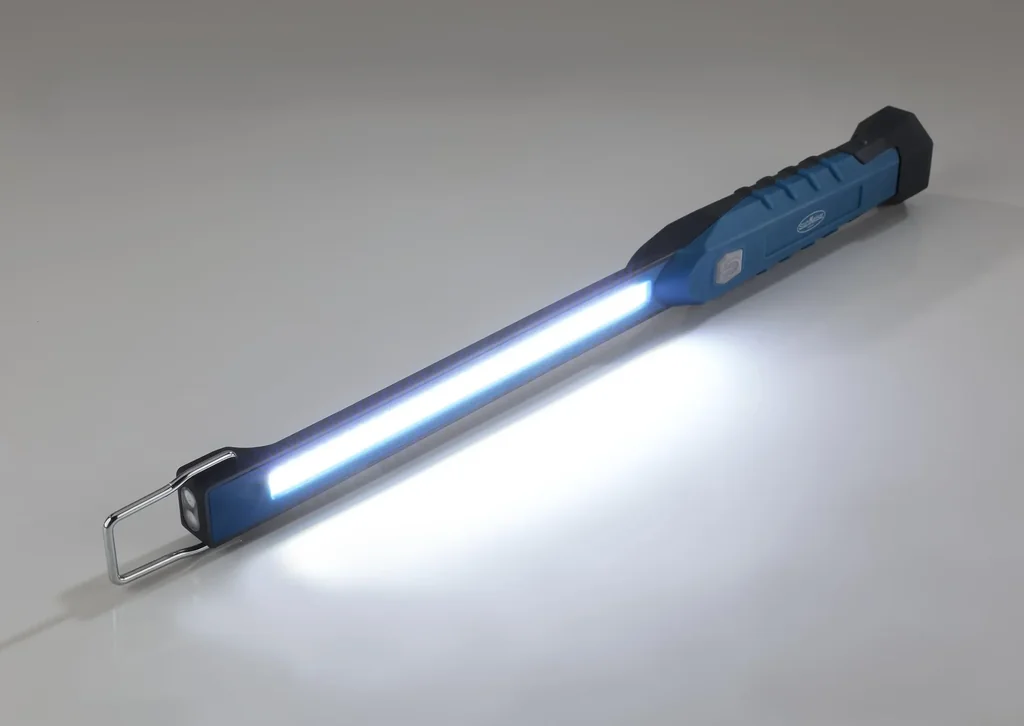 Inspektionsleuchte Super Slim, aufladbar mit COB Arbeitslicht und Taschenlampenfunktion