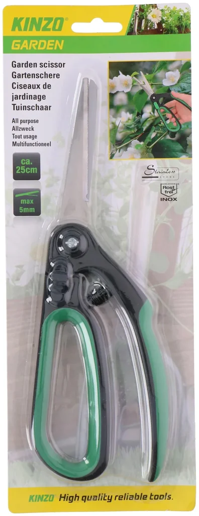 Gartenschere, 25 cm, Grün-Schwarz