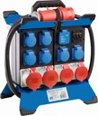 Stromverteiler Stecky DUO 3, 6x Schutzkontakt, 2x CEE400V16A, 2x CEE400V32A, 2x USB, Phasenanzeige, FI40A, 3,4m
