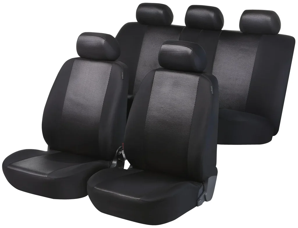 Autositzbezug Shiny schwarz Premium Set