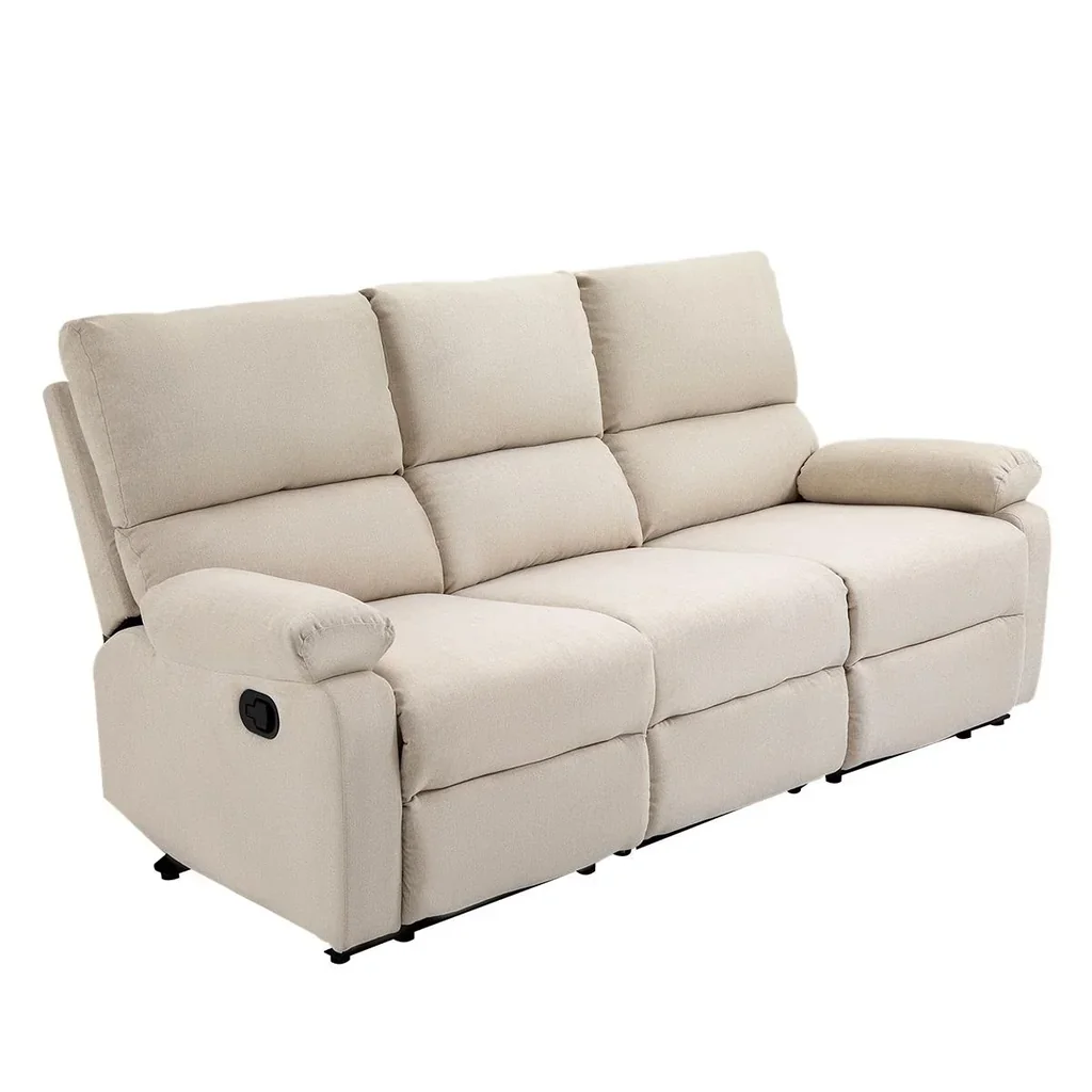 Liegesofa Relaxsessel Liegesessel TV Sessel Einzelsofa 150° neigbar Fernsehsessel Leinen 187 x 92 x 97 cm