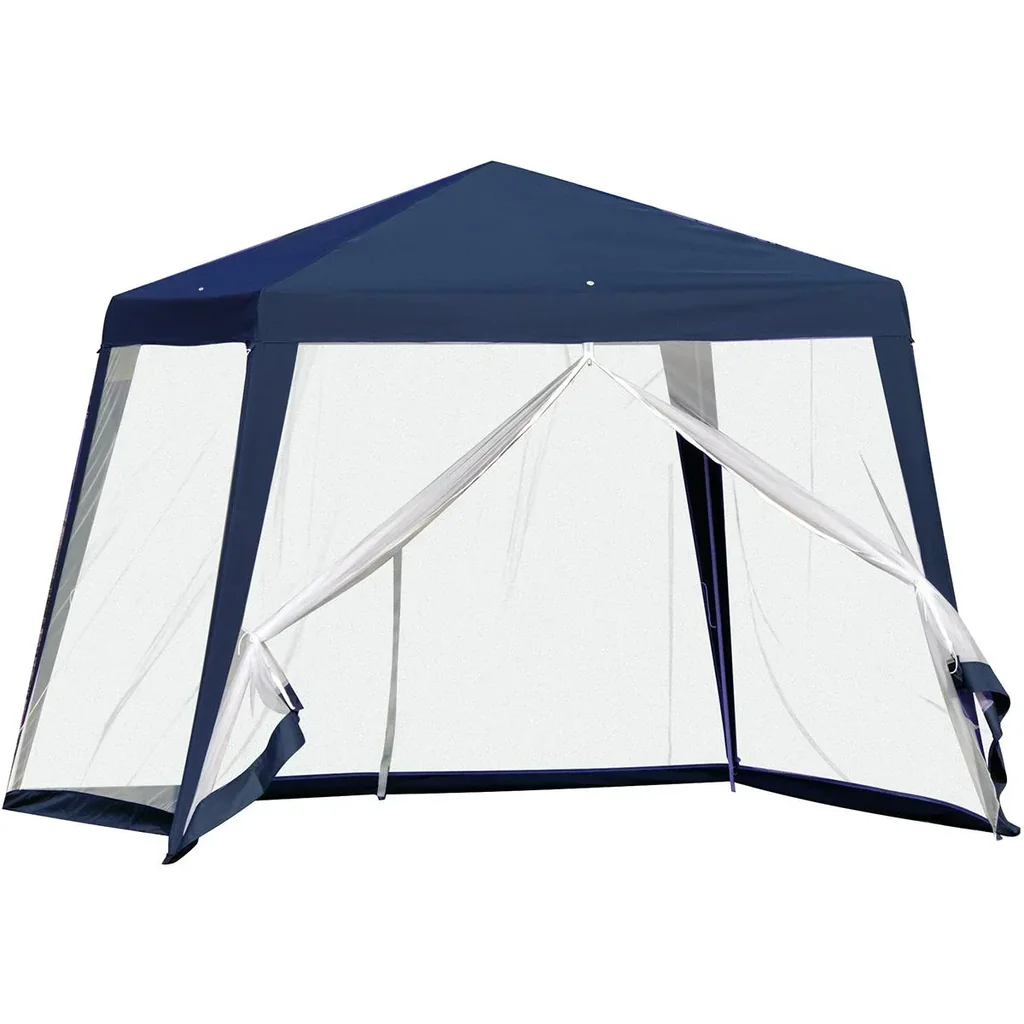 Pavillon mit Moskitonetz beige