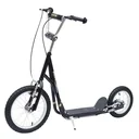 Kinderroller Scooter Tretroller Cityroller Kinder Roller Kickboard ab funf Jahren 16/12 Zoll Schwarz 135 x 58 x 92-100 c