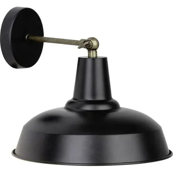 Wandleuchte Ronaldino 90099/76 schwartz messing 28 cm