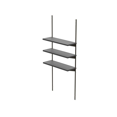 Lifetime Regal 3er Set 76,2×25,4×2,5 cm Anthrazit – stahlverstärkt, für Lifetime-Gerätehäuser