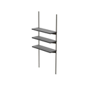 Lifetime Regal 3er Set 76,2×25,4×2,5 cm Anthrazit – stahlverstärkt, für Lifetime-Gerätehäuser