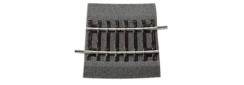 6 Stück Gebogenes Gleis R3¼ mit Bettung, Radius 419,6 mm, Bogenwinkel 7,5°