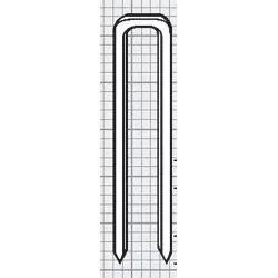 12 mm Tacker Rundklammern, 1.000 Stück für Kabel