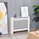 Heizkörperverkleidung Heizkörperabdeckung Heizungsverkleidung Heizkörper Radiator Cover Abdeckung MDF Weiß 112 x 19 x 81