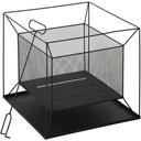 Feuerkorb modern schwarz 45 x 45 x 43 cm