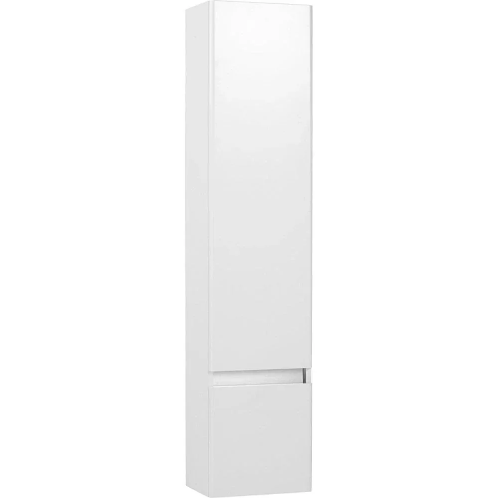 Stripe Bade Hoher Schrank rechts 35x156cm Weiss