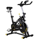 Fahrradtrainer mit stufenlosem Widerstand, Heimtrainer mit 10KG Schwungrad, Indoor Cycling Bike, Fitnessfahrrad, Höhenve
