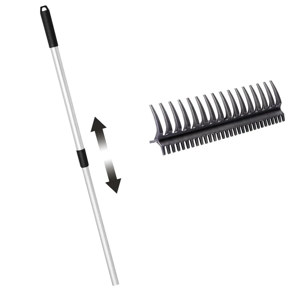 Garten-Rechen 2in1 + Teleskopstiel