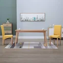 Esszimmerstühle 2 in Stoff gelb